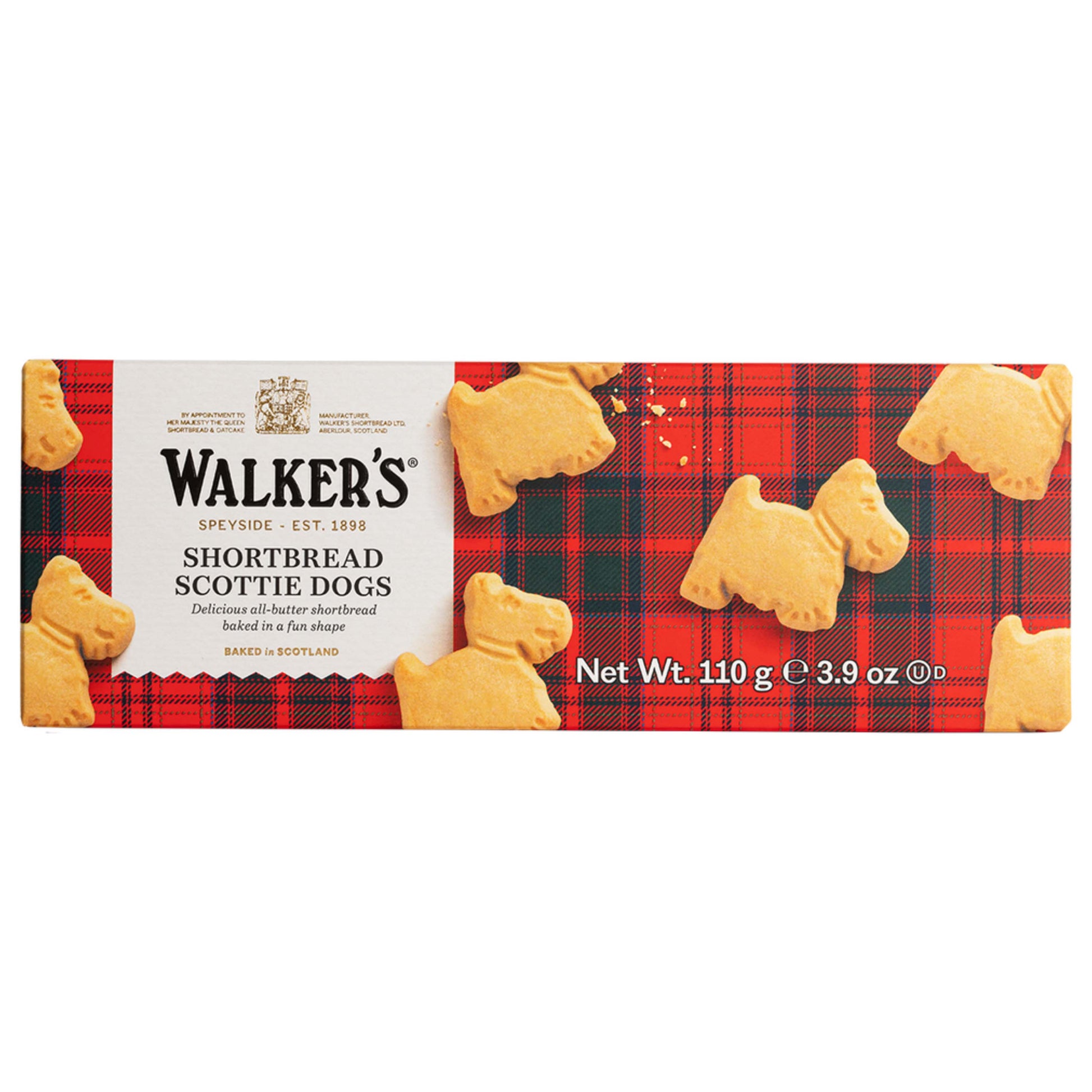 Walkers Scottie Dogs Shortbread Box  - 110g - London Snacks