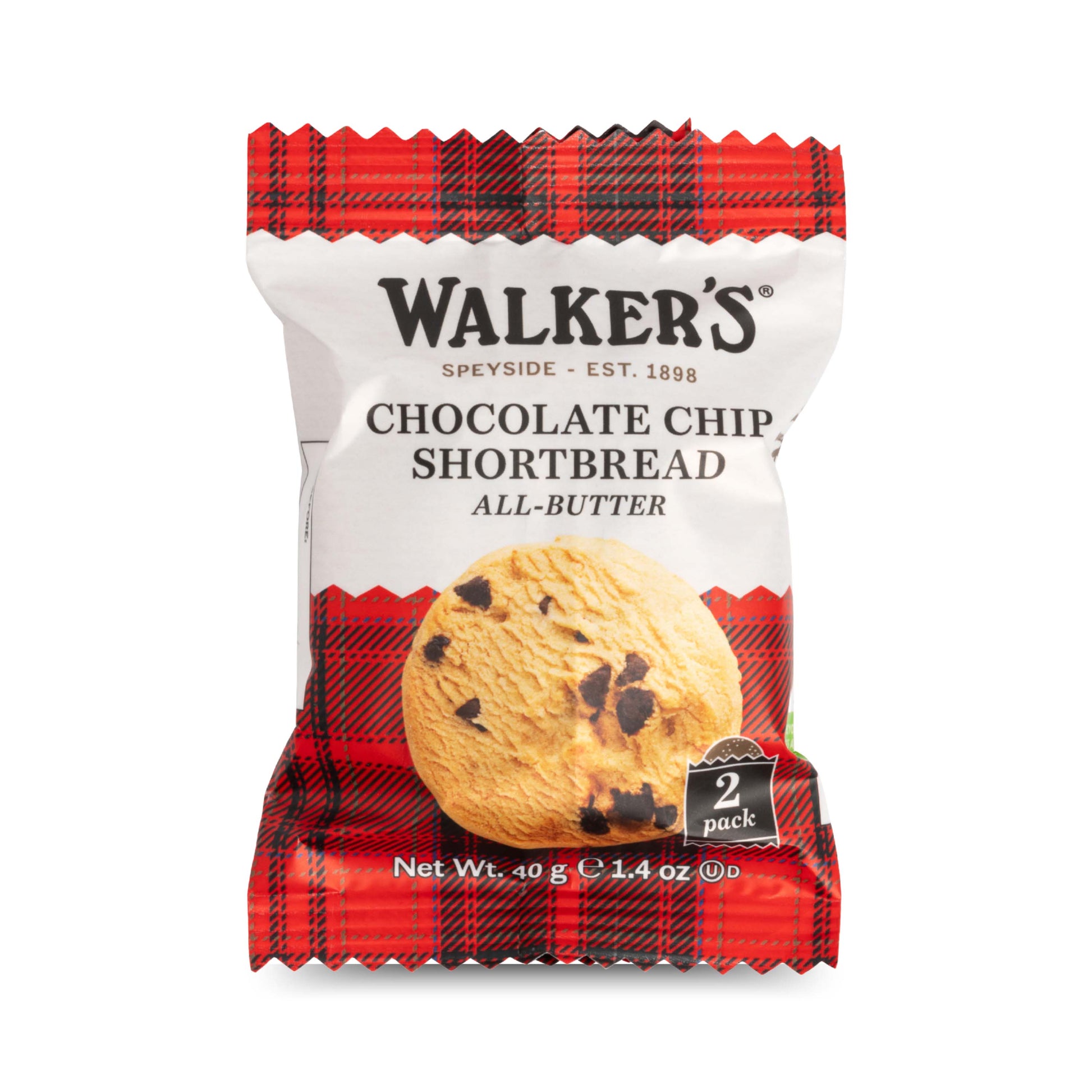 Walkers Shortbread Chocolate Chip 2 Pack - Snack Pack - London Souvenirs
