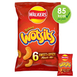 Walkers Wotsits Flamin' Hot Multipack Crisps - 6 PACK - BRITISH SNACKS