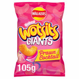 Walkers Wotsits Giants Prawn Cocktail Crisps - 105g (Sharing Bag) - British Snacks