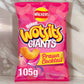 Walkers Wotsits Giants Prawn Cocktail Crisps - 105g (Sharing Bag) - British Snacks & Treats