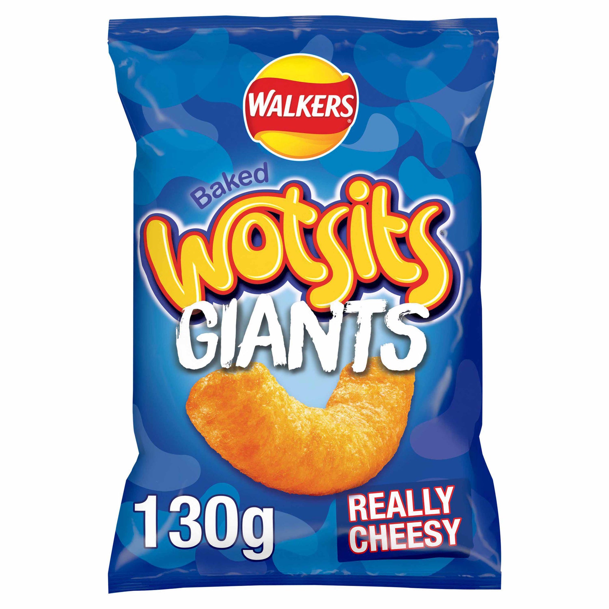 Walkers Wotsits Giants Really Cheesy Crisps - 130g (Sharing Bag) - British Snacks