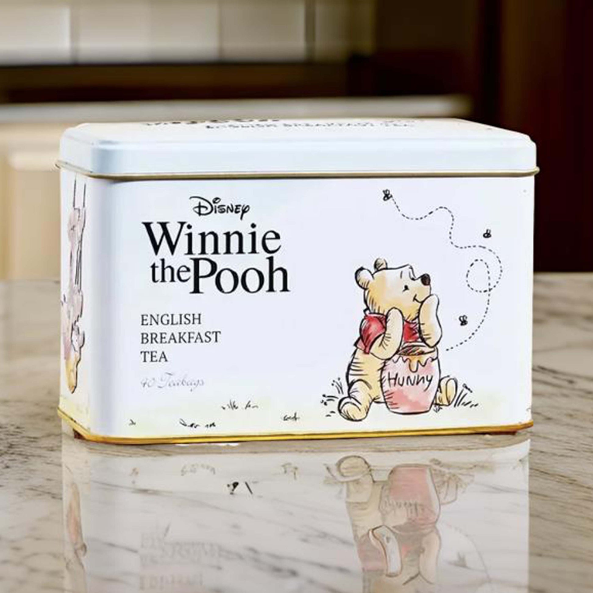 Winnie The Pooh Classic Tea Tin - 40 Teabags - London Souvenirs