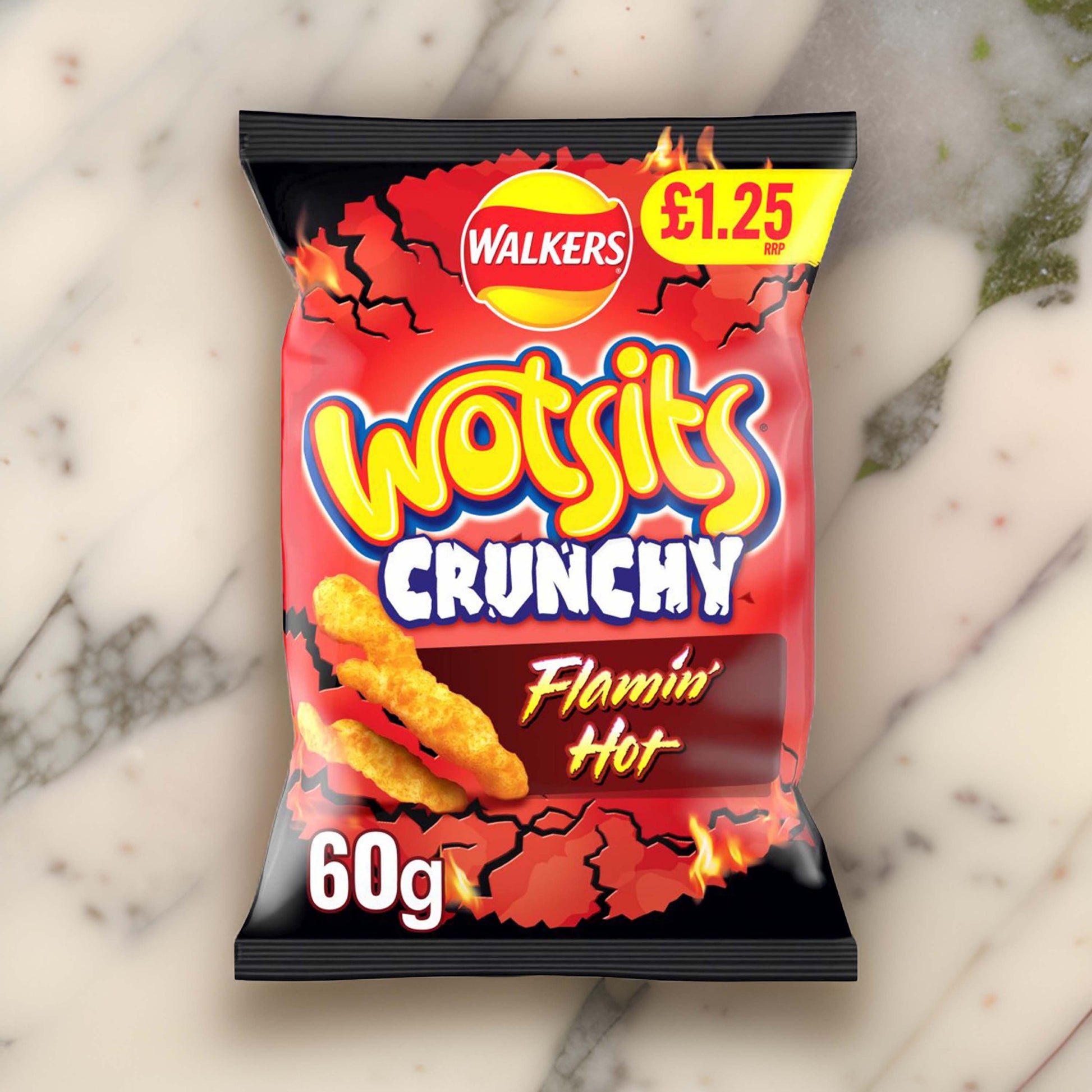 Wotsits Crunchy Flamin Hot 60g – (£1.25 Bag) - British Crisps