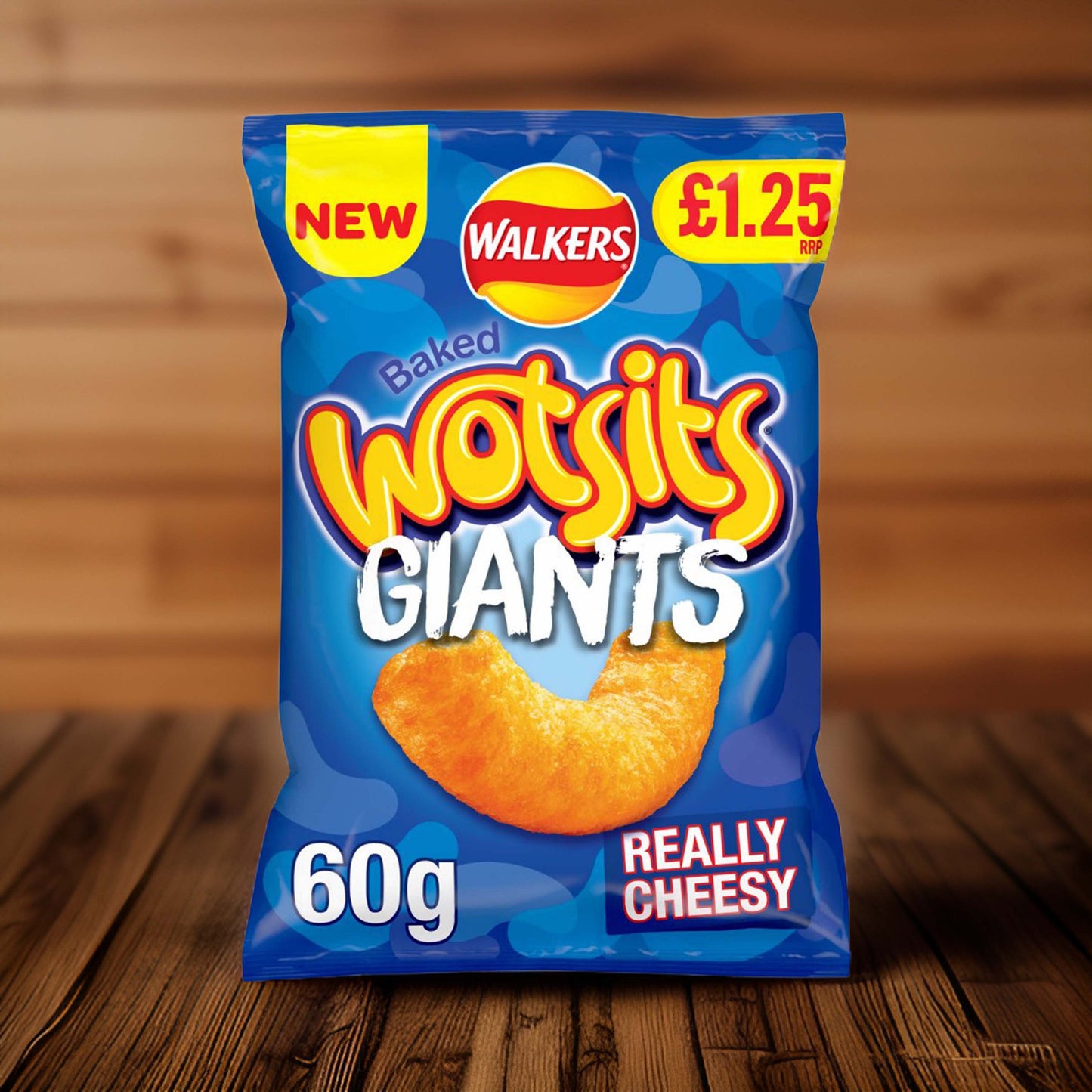 Wotsits Giants Really Cheesy 60g – (£1.25 Bag) - British Crisps