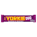 Yorkie Raisin & Biscuit Chocolate Duo Bar - 66g - British Snacks