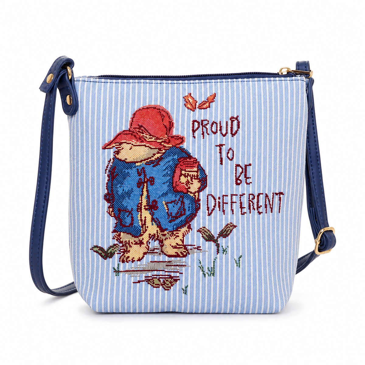 Paddington Bear Classic Mmmm Marmalade Tapestry Crossbody Bag – Blue