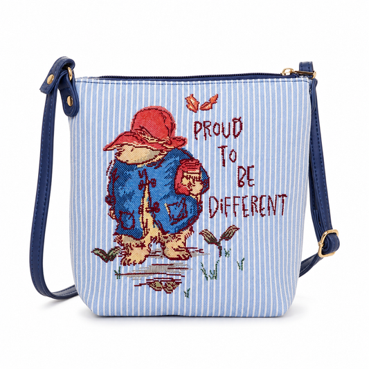 Paddington Bear Classic Mmmm Marmalade Tapestry Crossbody Bag – Blue