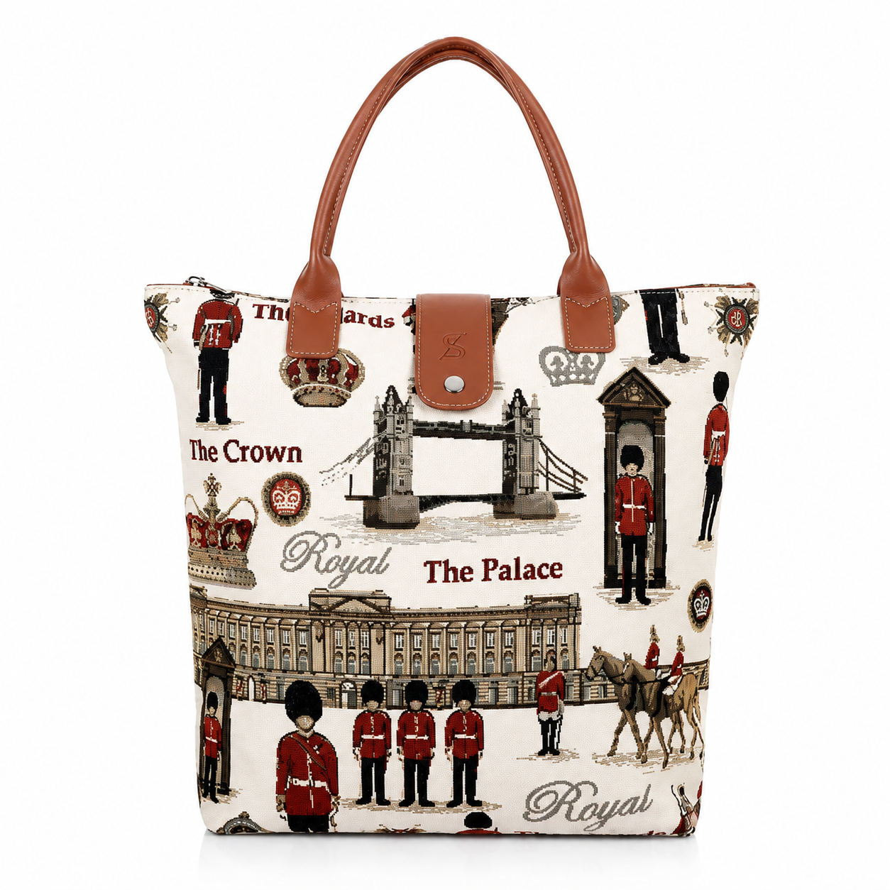 Royal Guard London Foldaway Woven Tapestry Shopper Bag