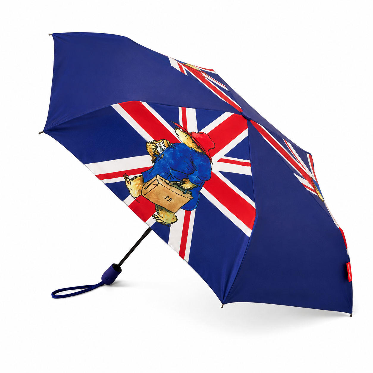 Paddington Bear Union Jack Automatic Compact Umbrella – UPF 50+