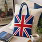 Union Jack Flat Tapestry Tote Bag
