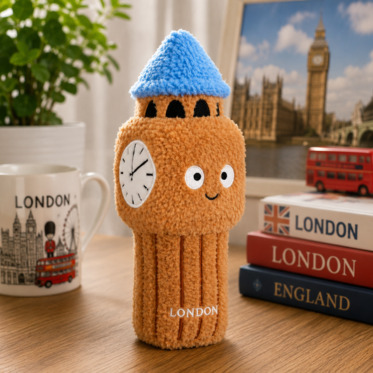 Big Ben London plush soft toy lifestyle image
