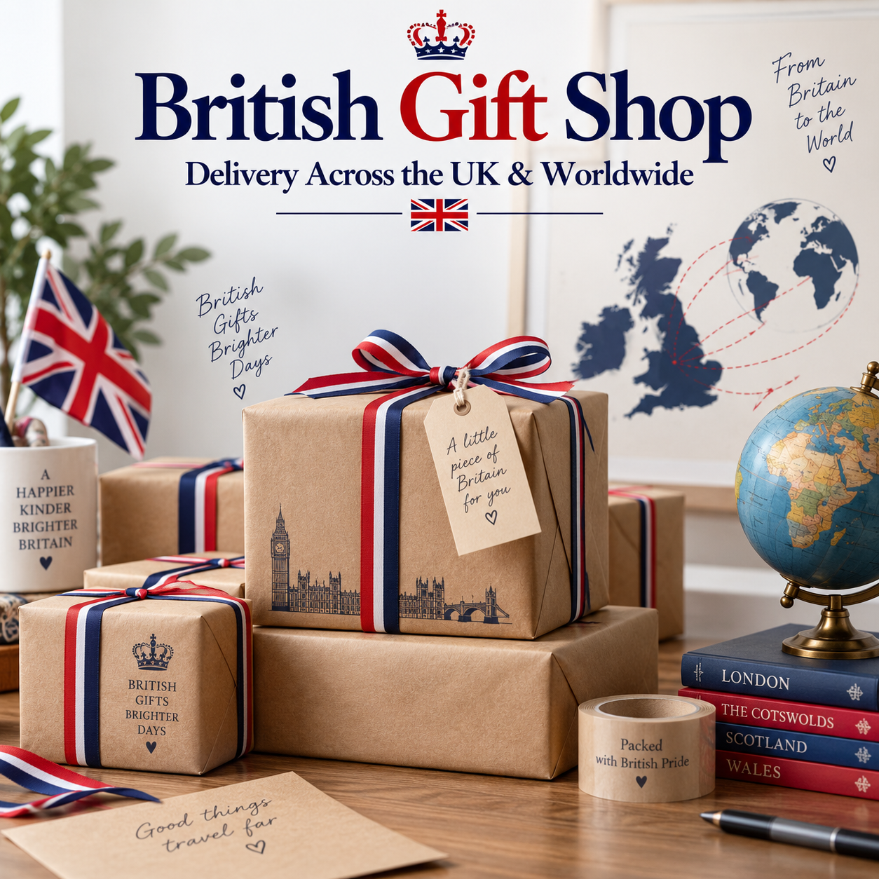 British Gift Shop UK and worldwide delivery information for London EST Medium Cotton Tote Bag