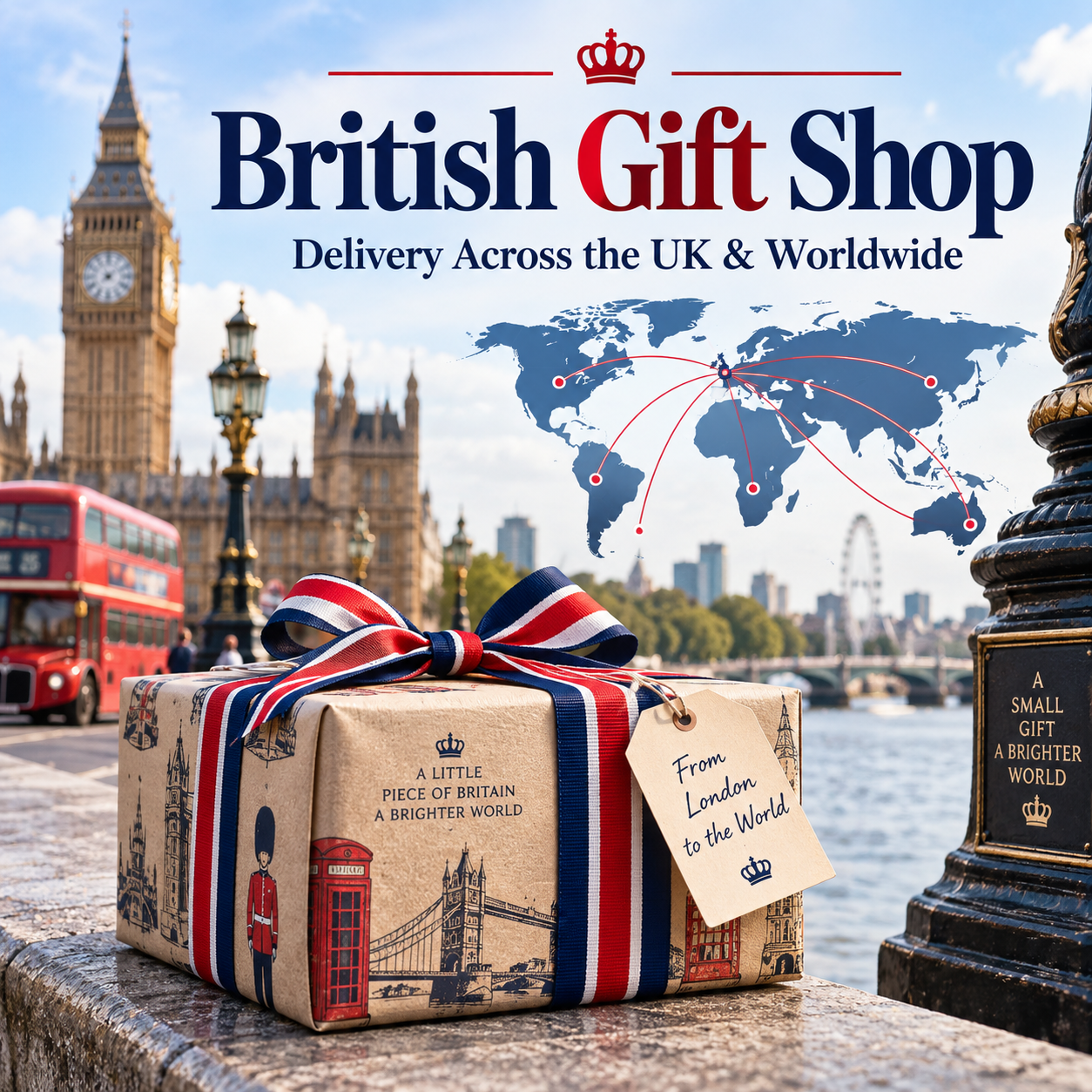 British Gift Shop UK and worldwide delivery information for London Guard Shot Glass