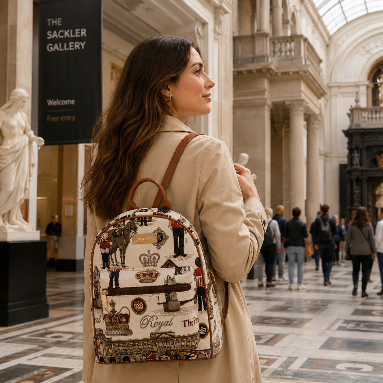 Royal Guard London Woven Tapestry Backpack