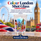 Colour London Shot Glass in a British Gift Shop product advertisement