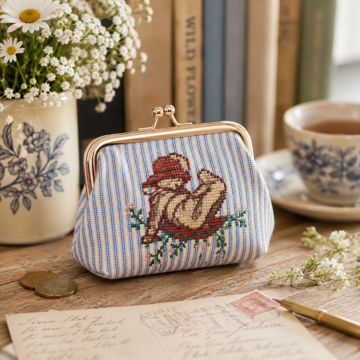 Paddington Bear Classic Mmmm Marmalade Tapestry Coin Purse – Blue