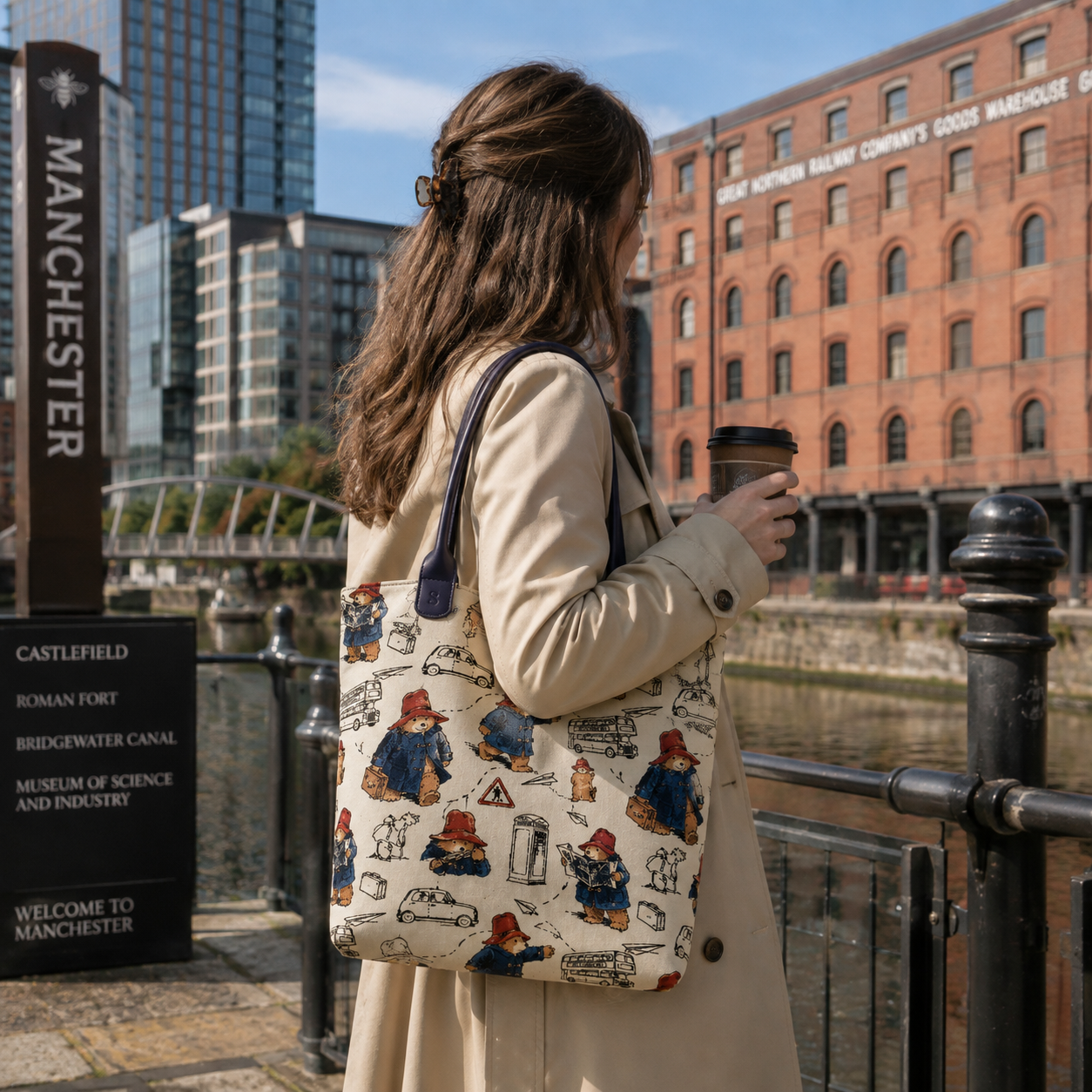 Paddington Bear™ Foldable Shopping Bag – Woven Tapestry