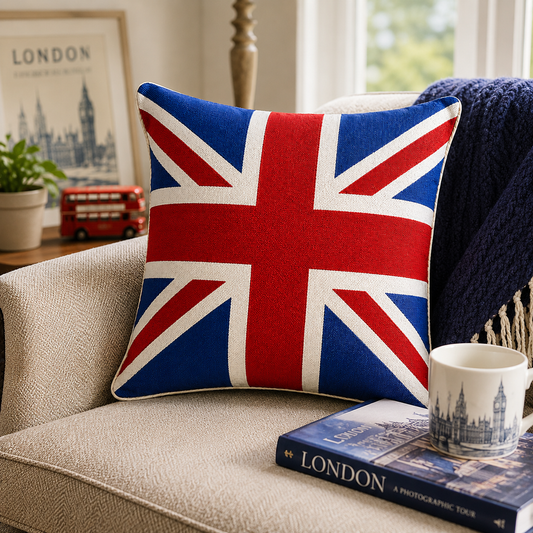 Union Jack Woven Tapestry Cushion Cover 45cm