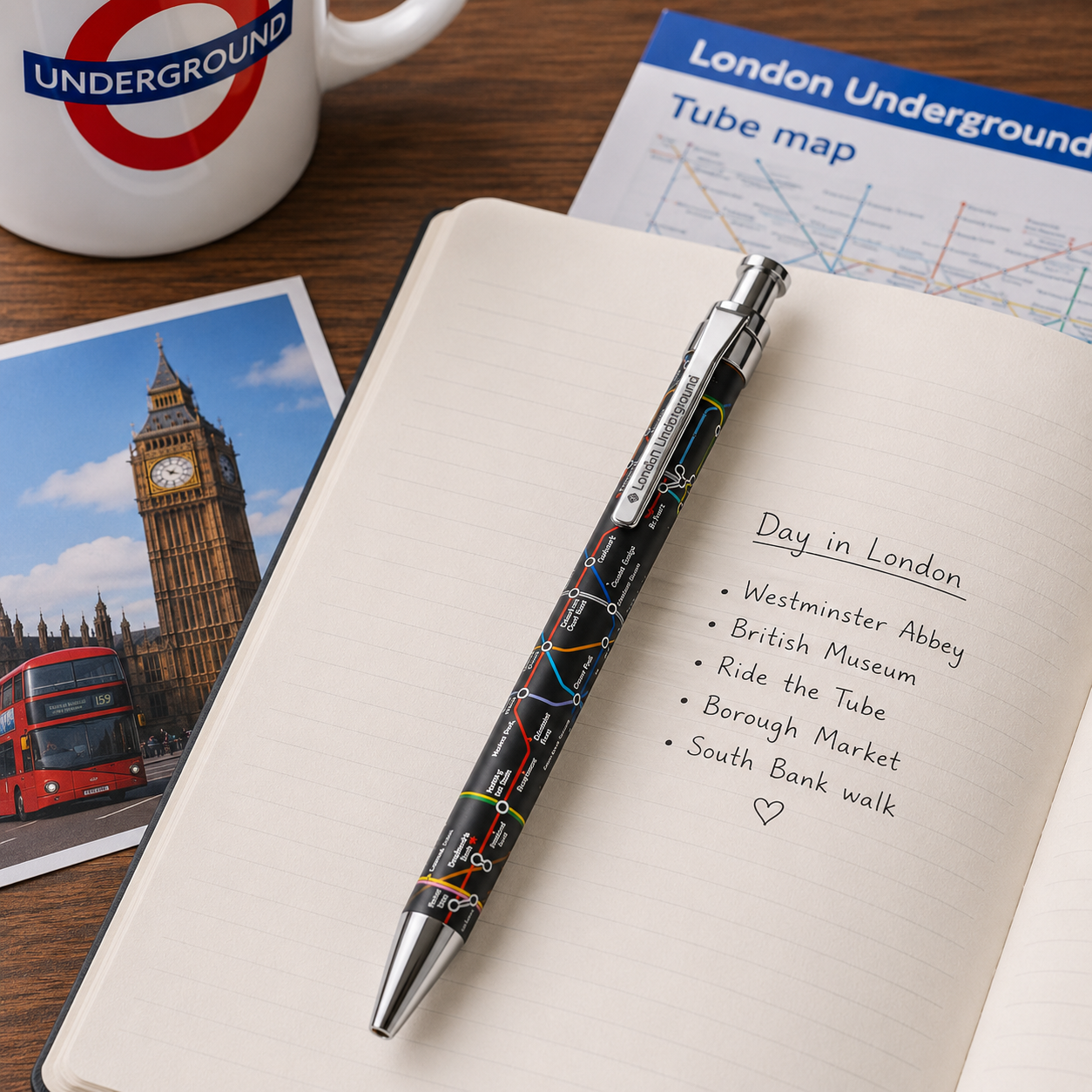 London Underground Tube Map Ballpoint Pen