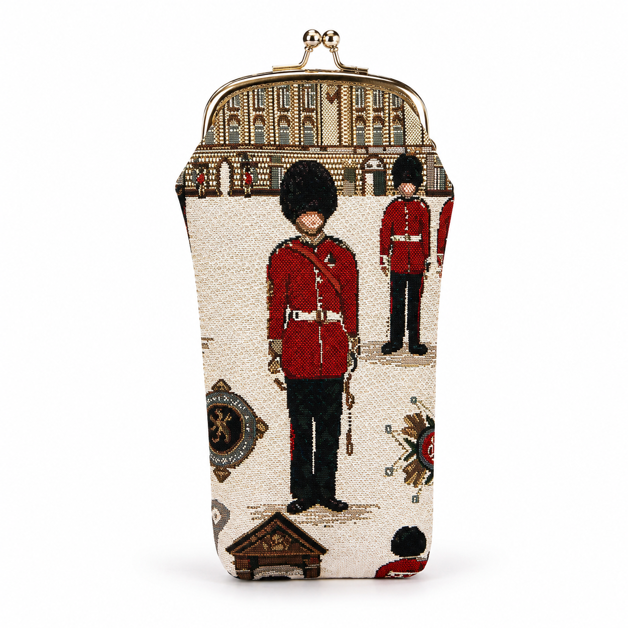 Royal Guards London Tapestry Glasses Case