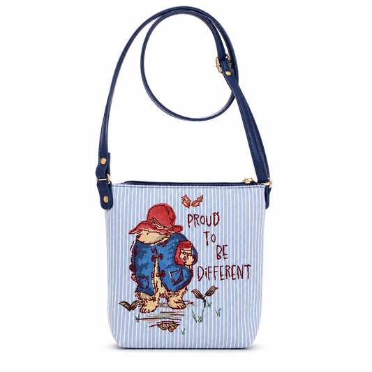 Paddington Bear Classic Mmmm Marmalade Tapestry Crossbody Bag – Blue
