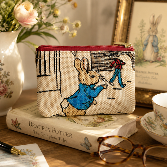 Signare x Beatrix Potter™ Peter Rabbit Victorian London Tapestry Zip Coin Purse