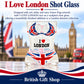 I Love London Shot Glass in a British Gift Shop product advertisement