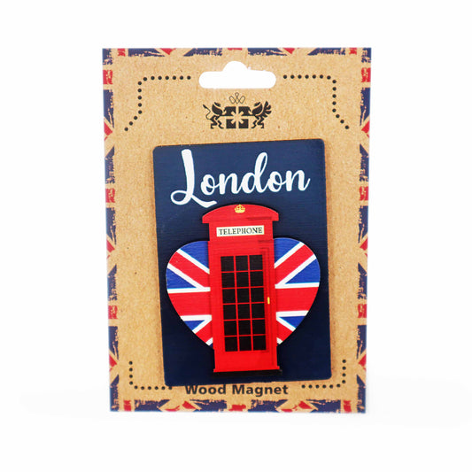 London Souvenir Wooden 3D Magnet - Design 24 - London Souvenirs