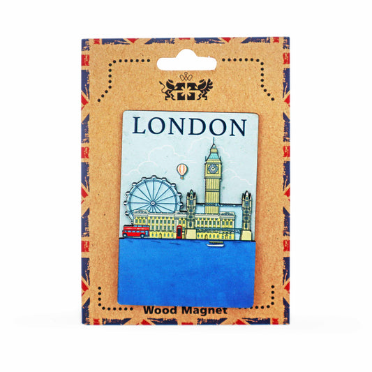 London Souvenir Wooden 3D Magnet - Design 14 - London Souvenirs