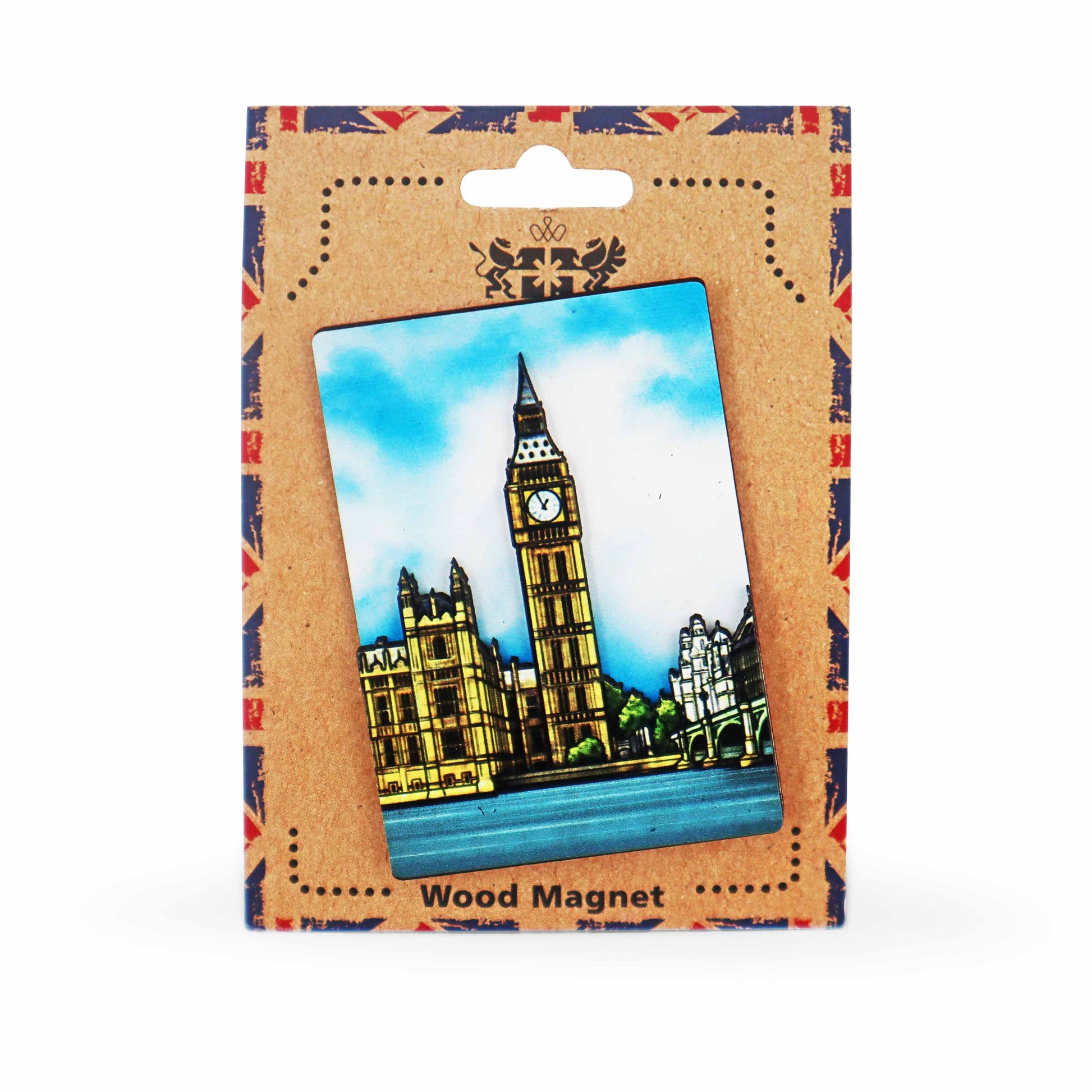 London Souvenir Wooden 3D Magnet - Design 22 - British Gifts
