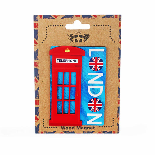 London Souvenir Wooden 3D Magnet - Design 25 - London Souvenirs