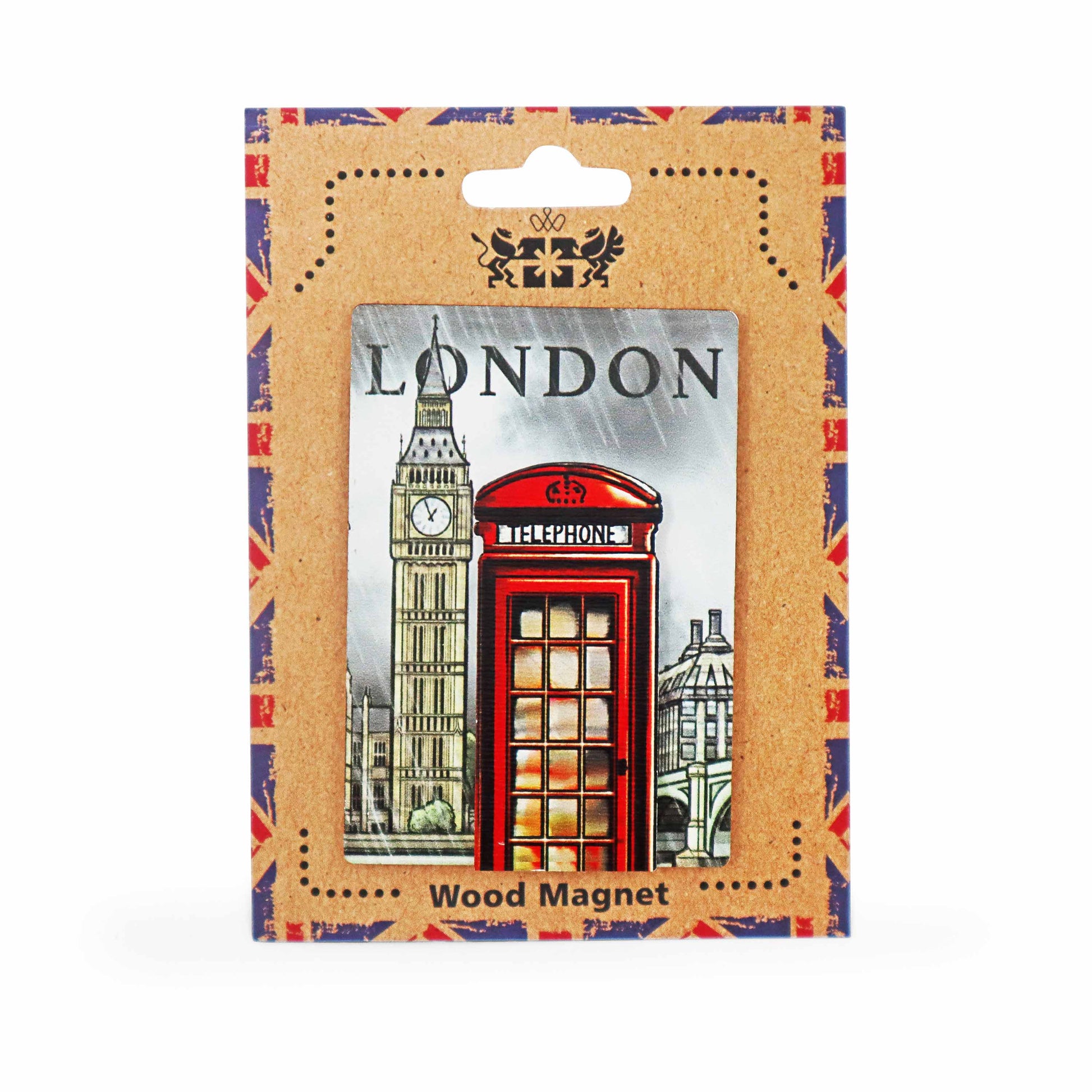 London Souvenir Wooden 3D Magnet - Design 21 - London Souvenirs