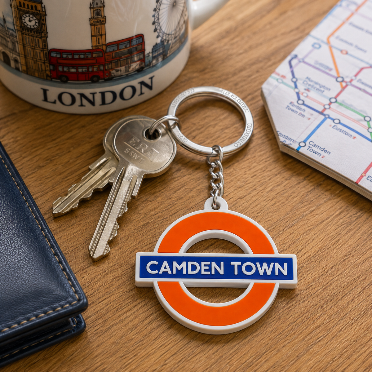 Camden Town London Underground Silicone Keyring