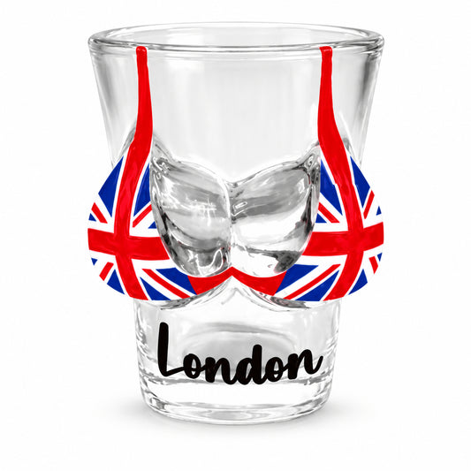 London Base Shot Glass on a clean white background