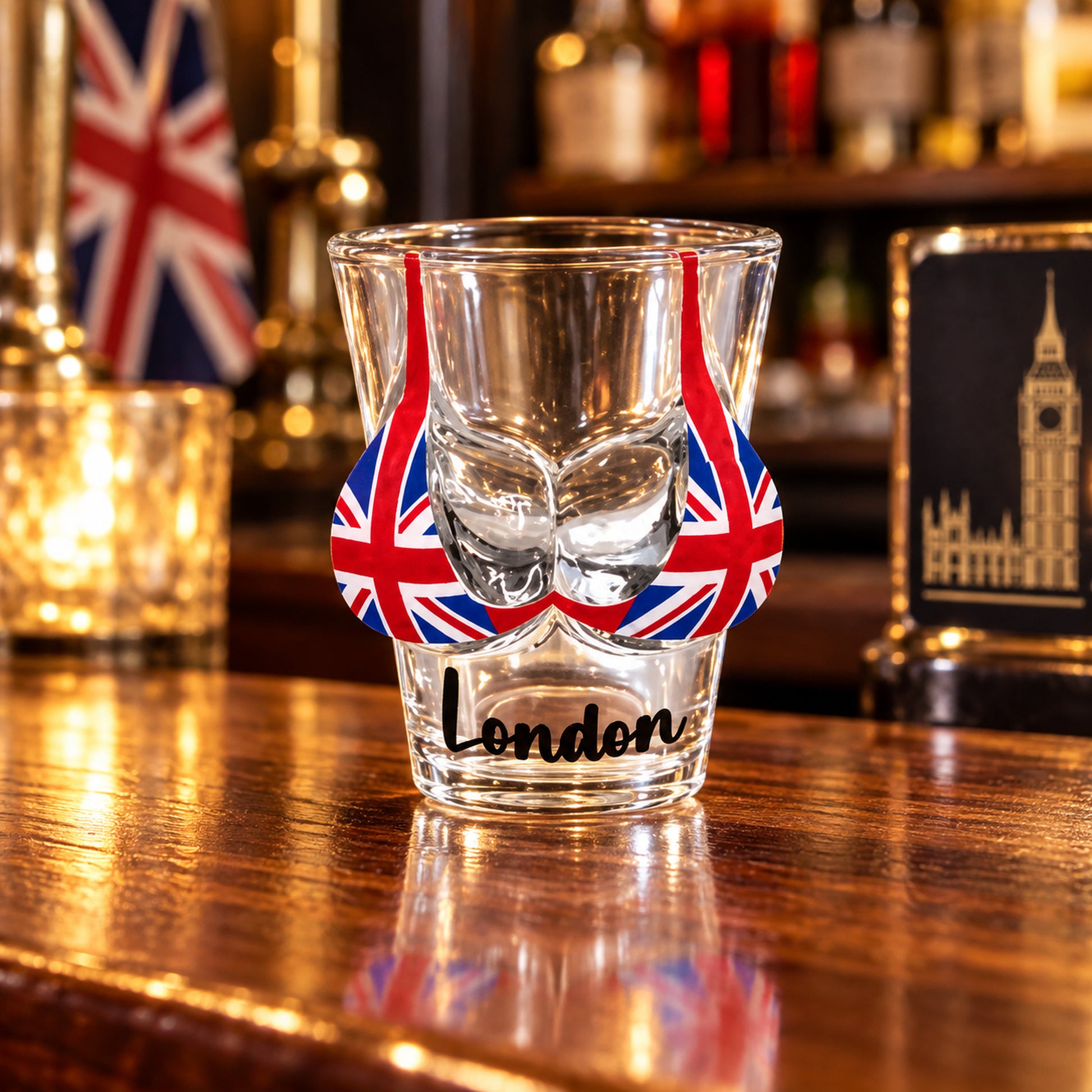 London Base Shot Glass in a styled lifestyle setting