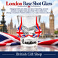 London Base Shot Glass in a British Gift Shop product advertisement