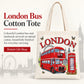 London Bus Large Cotton Tote Bag in a British Gift Shop product advertisement