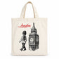 London Guard Medium Cotton Tote Bag on a clean white background