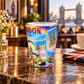 London Panorama Shot Glass in a styled lifestyle setting