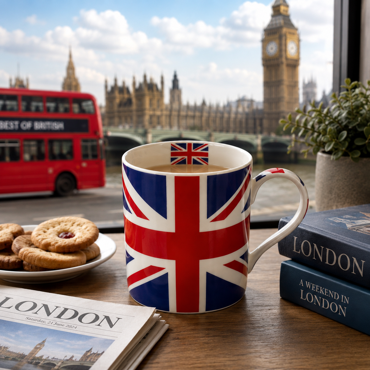 Union Jack souvenir mug LP33591 lifestyle image