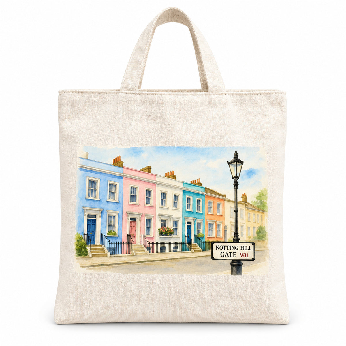 Notting Hill Medium Cotton Tote Bag on a clean white background