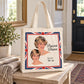 Princess Diana Large Cotton Tote Bag in a styled lifestyle setting