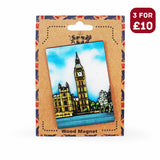 London Souvenir Wooden 3D Magnet - Design 22 - London Souvenirs