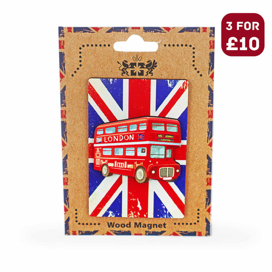 London Souvenir Wooden 3D Magnet - Design 27 - British Gifts