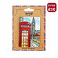 London Souvenir Wooden 3D Magnet - Design 12 - British Gifts