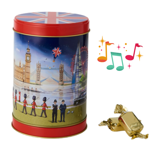 Devon Toffee Musical Tin London Landmarks and Icons Gift Souvenir