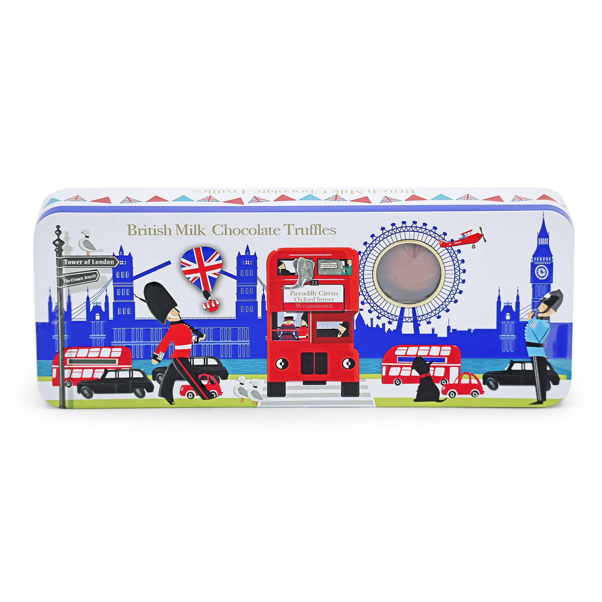 London Truffle Chocolate Tin - Silver Crane Luxury Gift