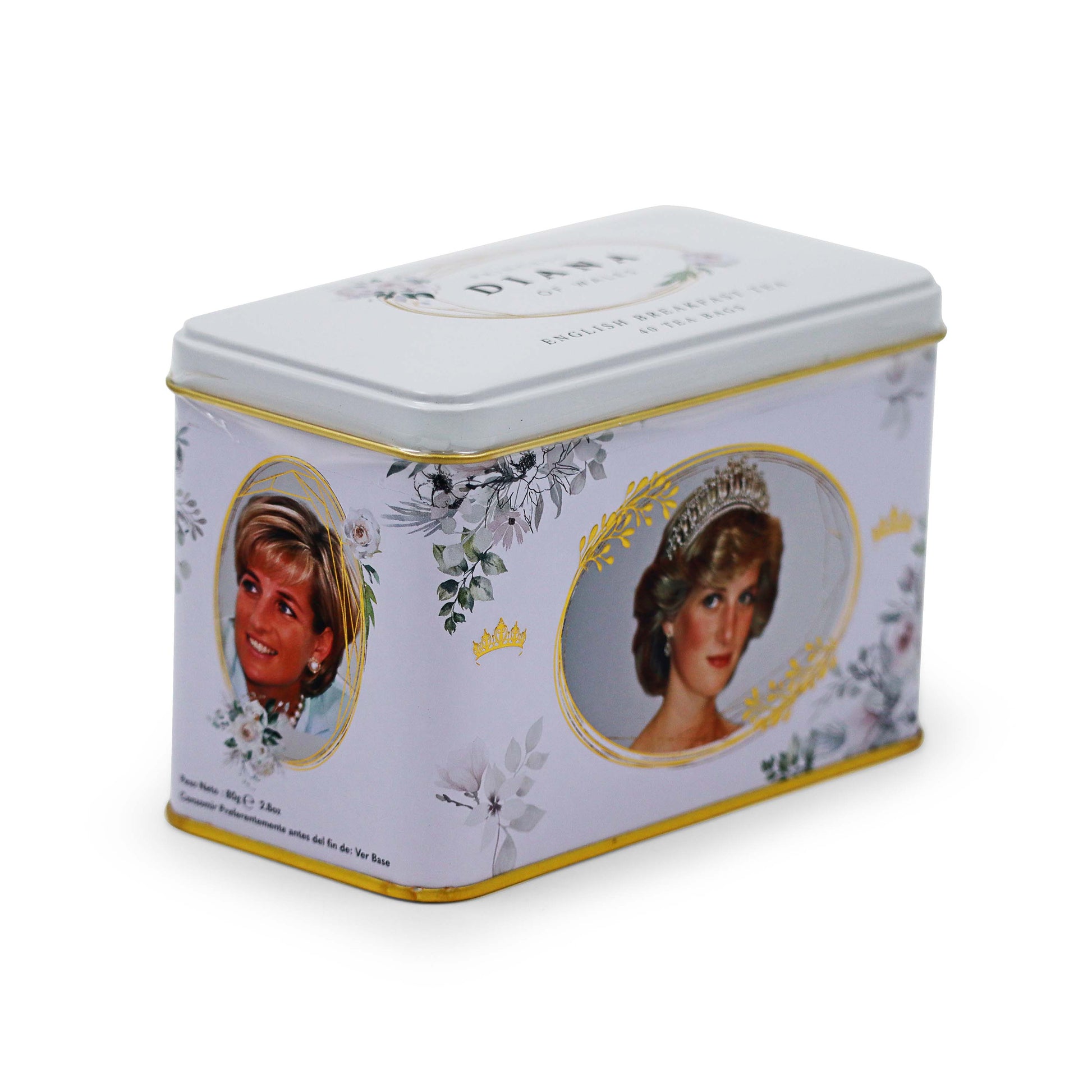 Diana, Princess Of Wales Teabags Tin Tea Caddy