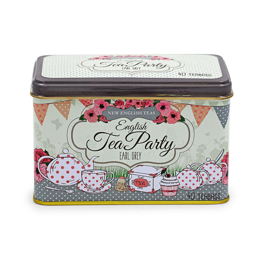 English Tea Party Tin Caddy